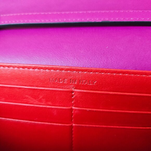 Louboutin Pink spiked leather wallet wristlet clutch - Picture 16 of 16